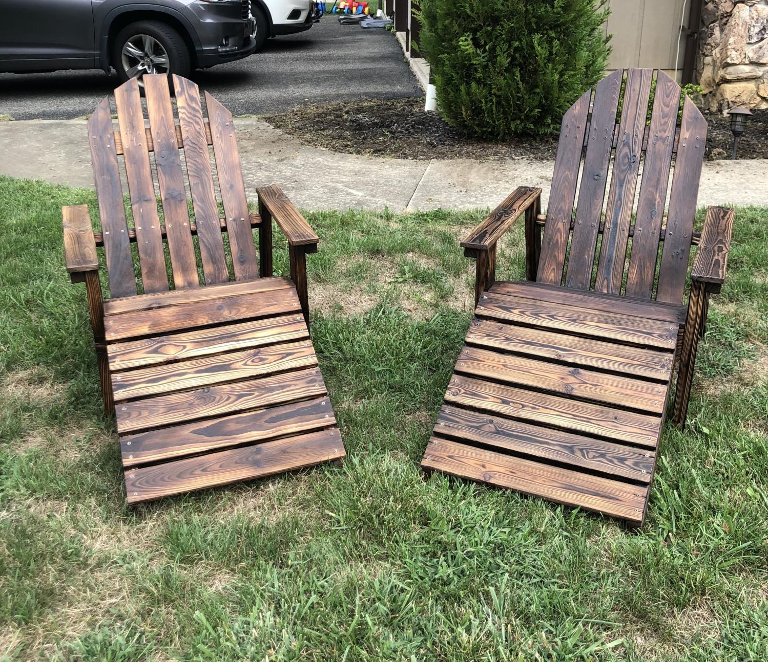 Diy Adirondack Chairs With Footstools 